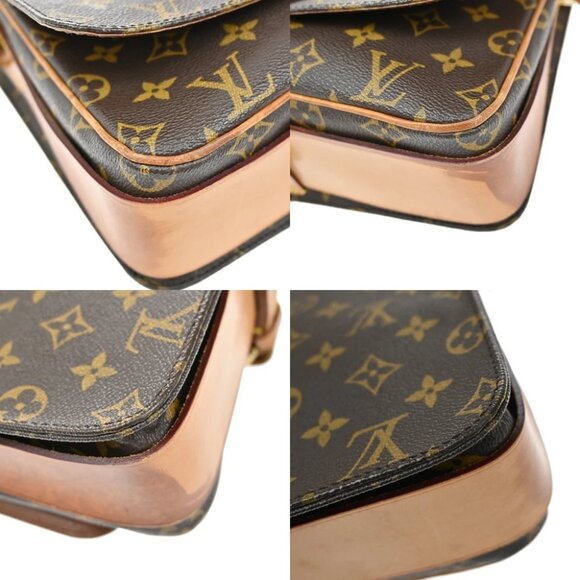 LOUIS VUITTON Cartouchiere GM Shoulder Bag Monogram Leather Brown - Picture 7 of 14